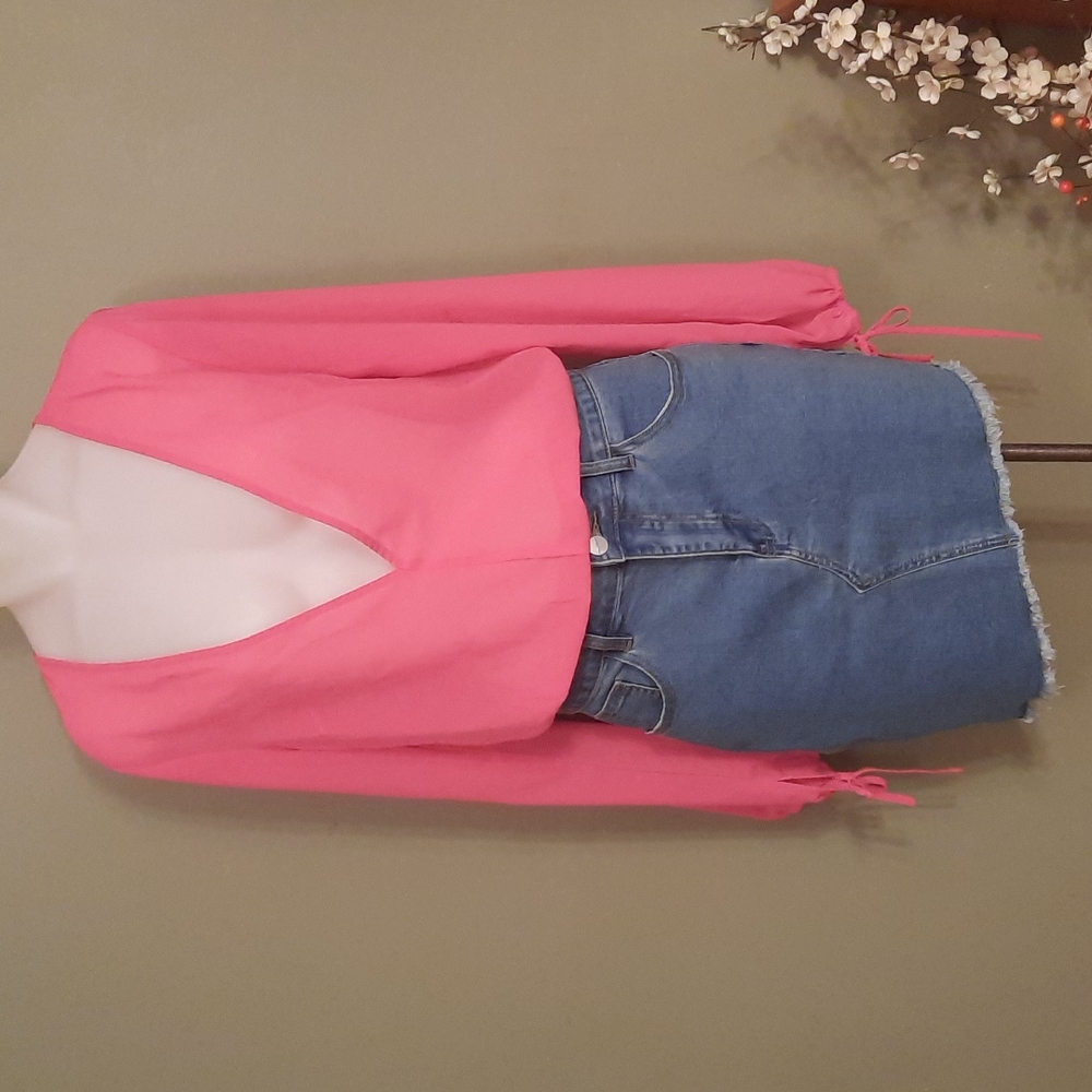 Revolve Superdown Roxanna Asymmetrical Denim Skirt - image 6